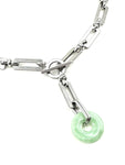 Jade Rectangular Chainmail Necklace - II