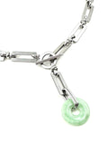 Jade Rectangular Chainmail Necklace - II
