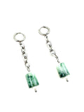 Jade Lantern Earrings - Silver