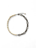 Pearl x Bone Chainmail Necklacel