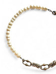 Pearl x Bone Chainmail Necklacel