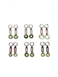 Jade IO Earrings - Silver
