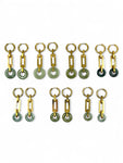 Jade IO Earrings - Gold