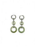 88 Fortune Jade Earrings - Silver