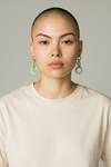 88 Fortune Jade Earrings - Gold