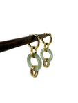 Chime Jade Earrings - Gold