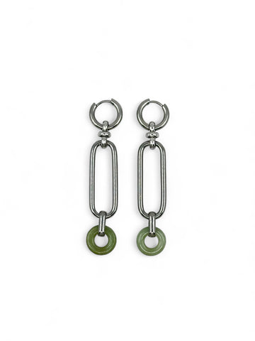 Jade Ios Earrings - Large