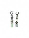 White Jade Chip Earrings