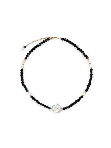 Cecilia Necklace - Black Jade