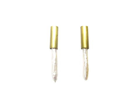 Pearl Spike Earrings