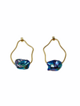 Elantris Earrings - Peacock Pearls