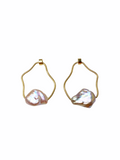 Elantris Earrings - Pink Pearls